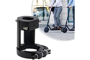 OCEANLEND Base de poteau pliable, fixation de dossier de scooter électrique, collier de serrage de tuyau pliable pour scooter électrique Xiaomi M365/Pro/Pro2, facile à installer (noir)