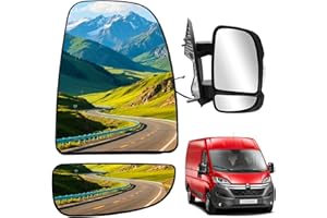 Convitex Vetro Specchio, Specchio Esterno Retrovisore Riscaldabile per Fiat Ducato Citroen Jumper Peugeot Boxer 2006-2023, Destro DX Lato Passeggero