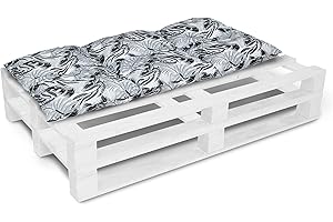 AMILIAN Cuscino per panchina da giardino, adatto per sedia costruita con bancali, 60 x 120 cm 01