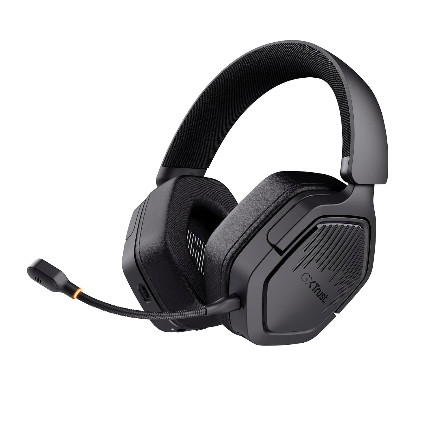 GXTrust Ravox Gaming Headset, draadloos, Bluetooth + 2,4 GHz, zwart | Voor PS5 PS4 Switch PC Xbox Mobile, 50 mm drivers, 70 uur batterij, lage latentie, over-ear gaming headset met microfoon