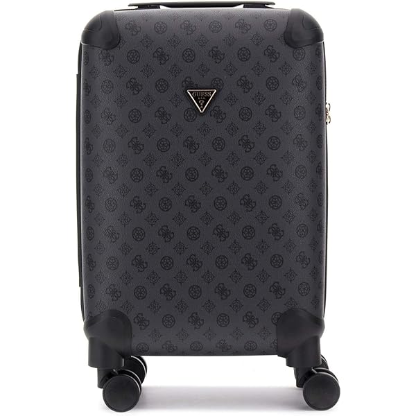 Trolley GUESS Wilder 20, 8 Roues, Noir, Coque Rigide, 30-39L, Neuf