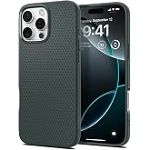 Spigen iPhone 16 Pro Max ile Uyumlu ince Kılıf Liquid Air Hava Kanalı Teknolojisi&trade; Askeri Sınıf Koruma Abyss Green Dokulu Y&uuml;z