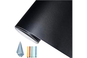 ‎LIFETREE Lifetree Selbstklebend Tafelfolie Kreidetafel Schwarz: Abwischbar Multifunktional Folie Mit 5 Kreide Matt als Tafel für Wand oder DIY KreidetafelBüro 45x200cm