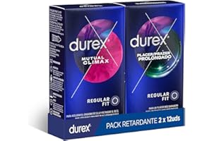 Durex Pack Preservativos Placer Prolongado + Mutual Climax - 24 Condones