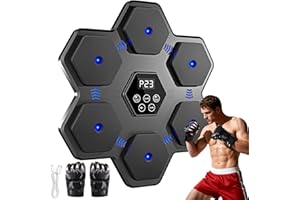 KIKILIVE Macchina di Boxe Musicale, Allenatore di punzonaggio interattivo Bluetooth Intelligente con Display a LED, Adatto per Palestra di Ufficio Domestico, Allenamento e Sollievo dello Stress