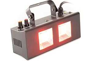 ‎LIGHTMAXX LightmaXX Nano COB Strobe 2, 2x 20W COB LEDs, Stroboskop Weiß/RGB, Sound to Light, Stand Alone Funktion, Lüfter, inklusive Netzleitung