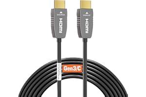 RUIPRO 8K HDMI Ultra High Speed najnowszy certyfikowany kabel światłowodowy 2.1b CL2, znamionowy 150 m, 8 K60 Hz 4K120 Hz 48 Gb/s eARC HDR HDCP2.3 do RTX4080/4090/3080/3090 Xbox PS5 AVR projektor