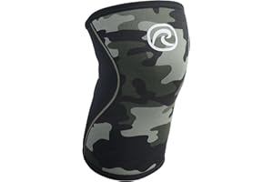 Rehband 5mm Benda per ginocchio Powersport, fascia per ginocchio per Cross Fit e allenamento pesante in neoprene, stabilizza le ginocchia