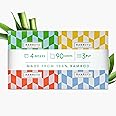 Bambuyu 100% Bamboo Facial Tissue Box- 4 Boxes x 90 Sheets, 3-Ply | Premium Eco-Friendly Tissue | Soft, Sustainable, Elegant | Plastic-Free, Non-Toxic