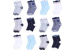 Libella 12 Paia Calzini sneaker bambino ragazzi calzini sneaker bambino colorati 2116VA