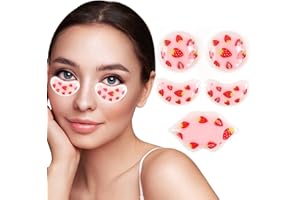 ‎BEEVINES BeeVines Kleine Eisbeutel, 5 Stück kühlende Gel-Augenpflaster für geschwollene Augen, wiederverwendbare warme & kalte Eispflaster für Boo Boos, kalte Kompresse Schwellungen, Allergien, Sinus & Migräne