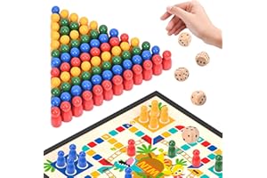 Peevisap Pack of 80 Toy Figures for Board Games with 5 Wooden Dice, People Annoy You Do Not Figures, 25 x 12 mm Wooden Toy Figures, For People Annoying You Do Not Children