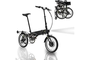 Flebi Supra 4.0 Vélo Électrique Pliable 16" | Autonomie 70 km | Batterie Amovible 10,4Ah/374Wh | 3 Vitesses | E-Bike Urbain Unisexe Compact et Léger Femme/Homme