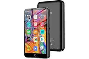 80GB MP3 Player mit Bluetooth und WiFi, 4.0" Touchscreen MP3 Player für Kinder Eingebauter Lautsprecher, MP4 Player mit Spotify, Audible, Amazon Music, Deezer, Pandora, FM Radio, bis zu 1TB