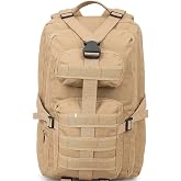 65 Lt Beige Outdoor Backpack with Molle System, Waterproof, Multi-Eyed, Outdoor, Camping, Hunting, Daily Use, Men, Women