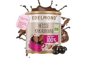 ‎EDELMOND Edelmond 100% Kakaobohne für BIO heiße Trink Schokolade ohne Zucker, kein Pulver. Gewalzter Frischkakao 250 GR