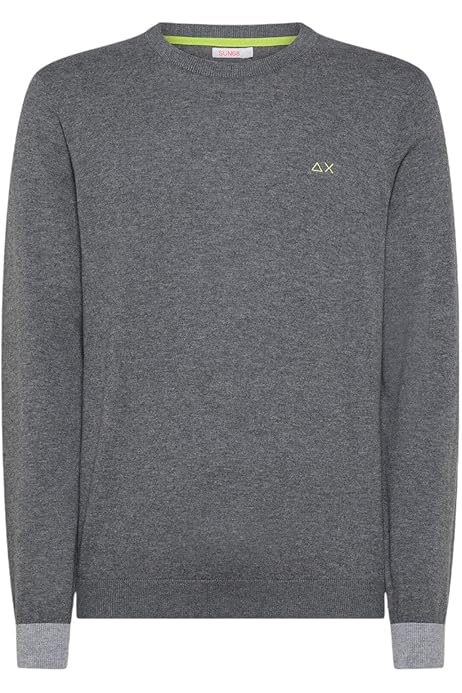 Maglione Uomo Sun 68 Maglia SUN68 Misto Lana-Cotone Blue