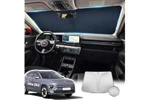 LANGBEAN Parasol Plegable para Hyunda-i Kon-a SX2 2024 2025 2026, Parasol para Parabrisas Delantero Bloqueador de Calor Protección UV, Pantalla Solar Accesorios para Kon-a SX2