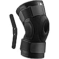 NEENCA Hinged Knee Brace with Stabilizers for Max Support, Open Patella Knee Support for Knee Pain Relief, Joint Pain Relief, Injury Recovery HX056 (M, Black)