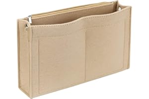 Joqixon Felt Purse Organizer Insert, Handbag Organiser Insert Purse Liner Bag in Bag Tidy Organiser