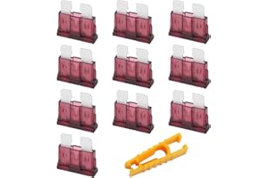 JatilEr 10 Piezas Fusibles coche, Fusibles 12V Estándar 40A, Para coche y Camiones