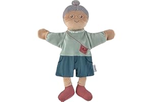Sterntaler Marionetta a mano nonna – giocattolo morbido per bambini per teatro delle marionette, raccontare, coccole e promozione della voce, perfetto compagno di gioco e idea regalo, multicolore