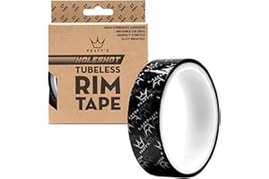 PEATY'S Peaty’s Holeshot Tubeless Rim Tape – 10 meters, High-Strength Adhesive, Puncture Resistant, Air-Tight Seal, Semi-Transparent for MTB, Road, Gravel Bikes – Easy Tubeless Setup, High Strength