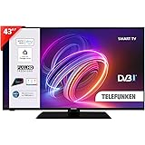 TELEFUNKEN Smart TV 43" Full HD TE43553B42V2KZ, TV LED 43 Pollici con Alexa Integrata, Compatibile con Alexa e Google Assista