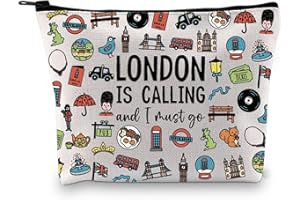 JTOUK London Girls Weekend Gift London England UK Travel Souvenir Gift London Accessories Bag London Travel Kulturtasche