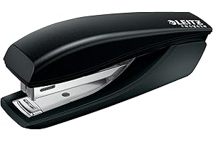 Leitz, Minizszywacz Leitz NeXXt Recycle z Rozszywaczem, Zszywa do 10 Kartek A4 Jednocześnie, Kompaktowy, Wykonany z Przetworzonego PP i Stali, Podlega w 100% Recyklingowi, Kolor Czarny, 56170095