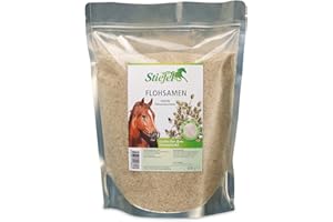 Stiefel Semi di pulci da 1 kg per cavalli, buona per il tratto intestinale influenza positivamente la funzione autopulente dell'intestino in caso di carenze dovute all'alimentazione