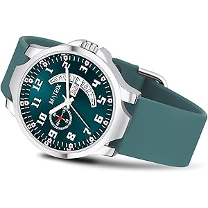 Matrix Classic 2.0 Day & Date Analog Watch with Softest Silicone Strap for Men & Boys (Teal)