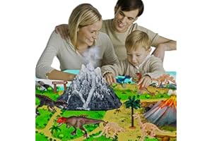 BERHICHAD Snowy Vulkan Modell Deko Spielmatte Dinosaurier Vulkan Spielzeug Zubehör