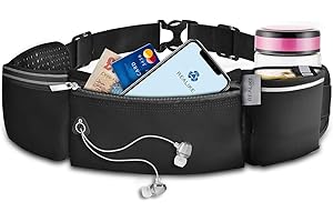 ‎REALIKE REALIKE Sport Trinkgürtel Mit Wasserflaschenhalter Bauchtasche Gürteltasche Hüfttasche Geeignet für Männer & Frauen Running Waistpacks für Outdoors Fitness Radfahren Wandern Walking fit iPhone XR Max