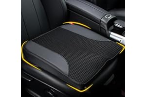 Lofty Aim Autositzkissen: bequemes Memory-Foam-Auto-Sitzkissen zum Autofahren, für Ischias-Schwanzknochen-Schmerzlinderung, Sitzkissen für Auto, LKW, Büro, Rollstuhl, Leder & 4D-Netz