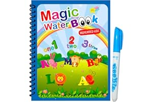 Generic Magic coloring book with water - no mess no stains - fun and educational multiple graphics - boys and girls