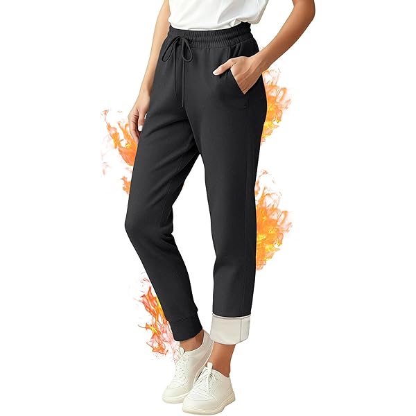 PINSPARK Dames fleece thermische joggingbroek lange warme sportbroek gevoerde fleece broek met 2 zakken sweatpants high waist trainingsbroek baggy vrijetijdsbroek sweatbroek winter, donkerblauw A, L PINSPARK Dames fleece thermische joggingbroek lange warme sportbroek gevoerde fleece broek met 2 zakken sweatpants high waist trainingsbroek baggy vrijetijdsbroek sweatbroek winter, donkerblauw A, L
