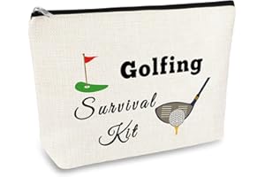 MIKELA Golf Gift Golf Makeup Bag Golf Team Gifts for Women Golf Lover Inspirational Gifts Cosmetic Bags Lady Golf Gifts Christmas Birthday Gift for Golf Player Golfer Friends Female Travel Makeup Pouch