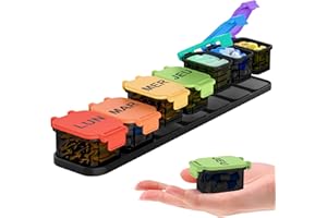 YAKLIM Pilulier Semainier 7 Jours, Pilulier Hebdomadaire 7 Compartiments pour Vitamines, Suppléments et Médicaments, Piluliers Medicaments, Grande Capacité Détachable et Facile à Ouvrir