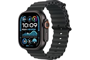 Watch Ultra 2 [GPS + Celular, 49mm] Titanium Case with Black Ocean Band, One Size (Renoverad)