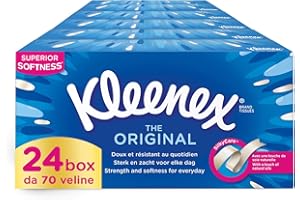 Kleenex Original Box Pañuelos 24 cajas de 70 pañuelos
