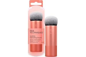 ‎REAL TECHNIQUES Real Techniques Bubble Blending Make-up-Pinsel, Mehrzweck-Gesichtsbürste für Flüssig-, Creme- und Puderprodukte, einzigartiger Bürstenkopf, synthetische Borsten, vegan und tierversuchsfrei, 1 Stück