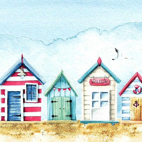 20 Servietten Leuchtturm Am Meer – 33x33cm, 3-lagig, Maritim, Für Tischdeko & Serviettentechnik