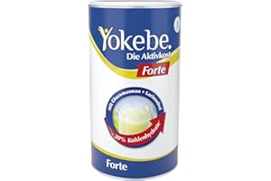 ‎YOKEBE Yokebe. Die Aktivkost - Forte - Diätshake zur Gewichtsabnahme - glutenfrei, laktosefrei und vegetarisch - Kalorienarmer Diät-Drink mit Proteinen - 500 g = 10 Portionen