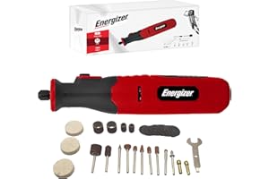 Energizer – Meuleuse de Précision Sans Fil – Batterie 1500mAh USB-C – 5 Vitesses (5000-25000 RPM) – 40 Accessoires – Gravure, Ponçage, Découpe, Polissage – Outil Multifonction Compact & Léger