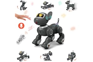 GMYPIC Robot Dog Toys for Girls Boys, Remote Control Interactive Robot, Intelligent Dog with Voice Sing Dance Program, Electric Dog for Kids Age 3 4 5 6 7 Chrismas Birthday Gifts