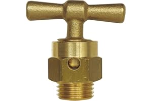 SOMATHERM FOR YOU, Robinet purgeur 8/13 en laiton - Raccord mâle 1/4 - Durable et résistant à la chaleur - Température max 80°C - Idéal pour eau chaude et froide - Purge efficace