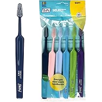 TePe Select Toothbrush, Extra Soft, Purple, 1pc, Easy Plaque Removal With Tapered Brush Heads, Extra Soft Bristle Toothbrush For Gentle Cleaning