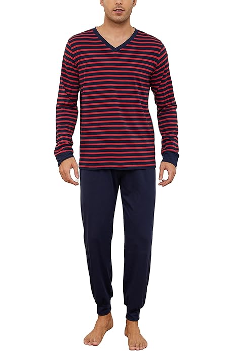 Camisetas De Hombre Camiseta De Pijama Manga Larga BABELO HOMEWEAR