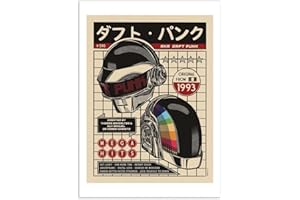 Wall Editions Art-Poster - Daft Punk - Rafa Gomes